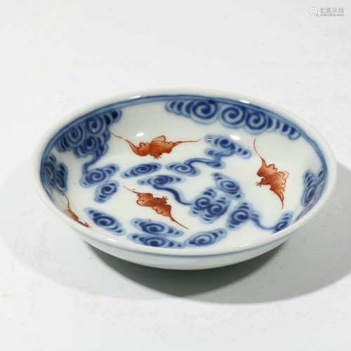 chinese famille rose porcelain small plate