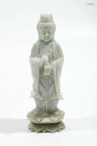 chinese jadeite guanyin statue