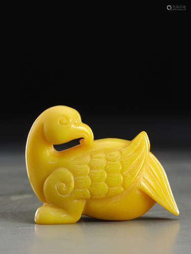 chinese shoushan stone bird-shaped handpiece