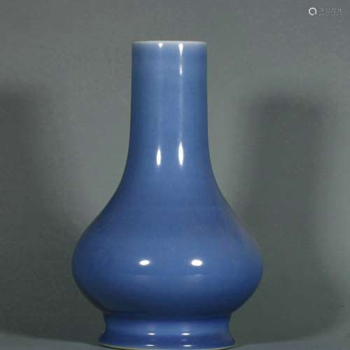 chinese blue glazed porcelain vase
