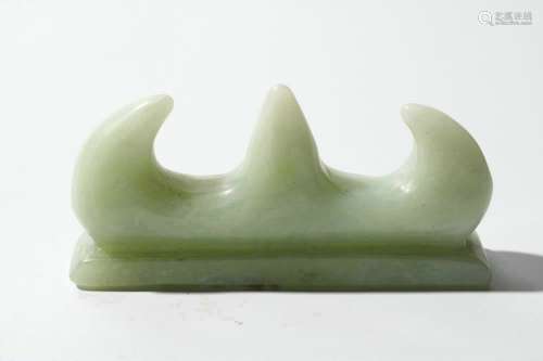 chinese hetian jade brush holder