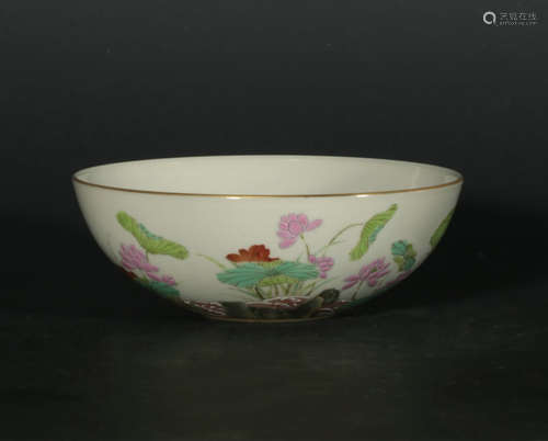 chinese famille rose porcelain bowl