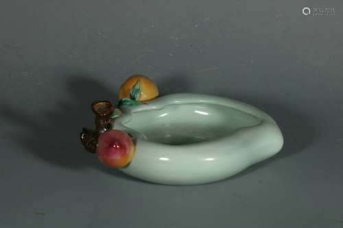 chinese azure glazed porcelain  water washer