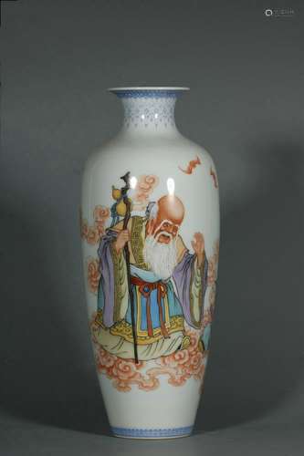 chinese famille rose porcelain vase