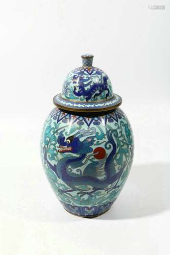 chinese cloisonne jar