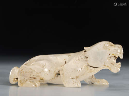 chinese crystal tiger ornament