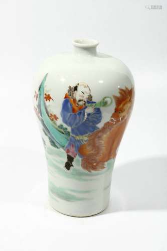 chinese famille rose porcelain meiping