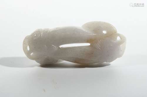 chinese jadeite twin fish