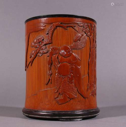 chinese bamboo brush pot