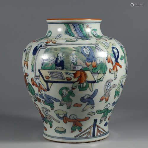 chinese doucai porcelain jar