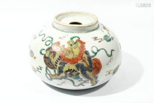 chinese famille rose porcelain hand-warmer