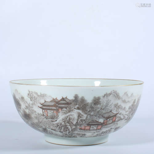 Qing Dynasty pastel bowl
