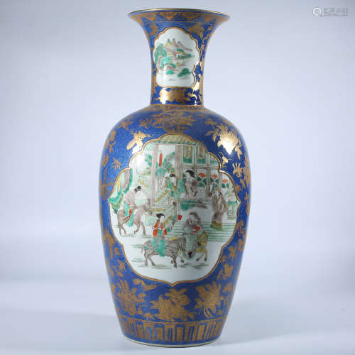 Qing Dynasty pastel bottle
