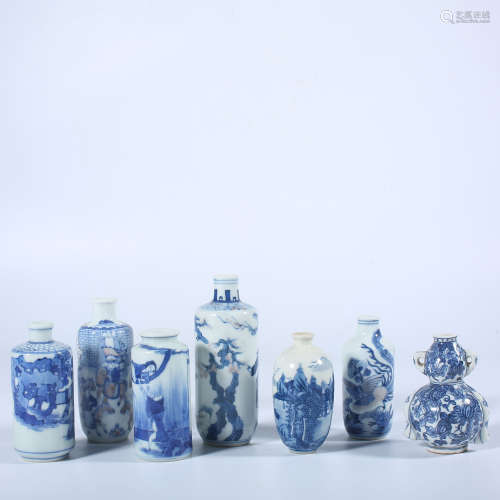 A set of snuff bottles in Qing Dynasty