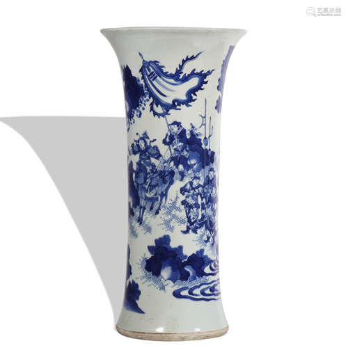 A blue and white 'figure' vase