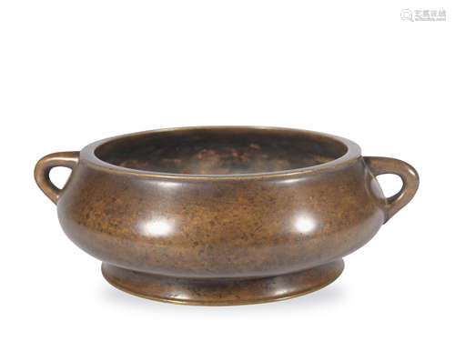 A bronze censer