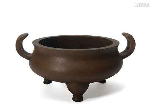 A bronze censer