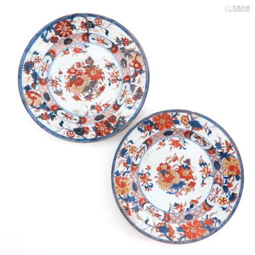 A Pair of Imari Plates