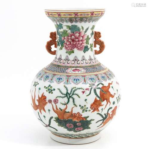 A Polychrome Decor Vase