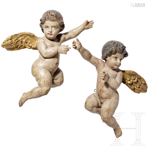 Two German putti, 18th century