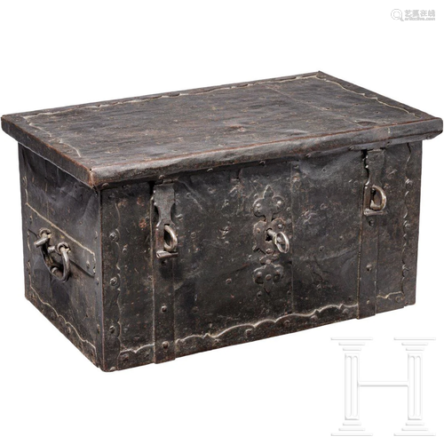 A German strongbox, dated 1610