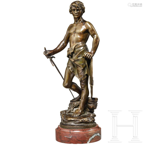 A French bronze figure 