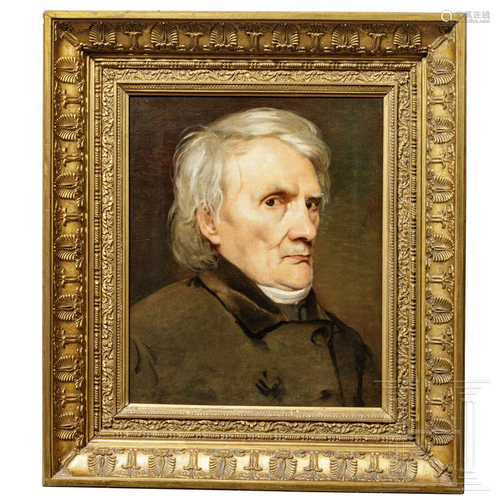 A South German portrait of an elderly man, mid-19th