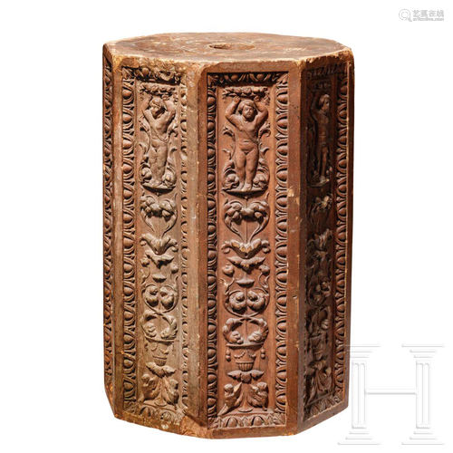 A terracotta pillar-base, Florence, 18th/19th century