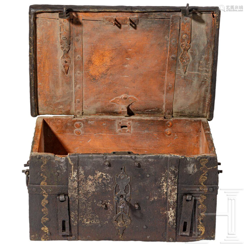 A small German armada chest, 17th century