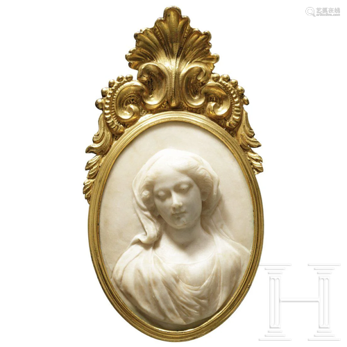 An Italian marble plaque, 18th century