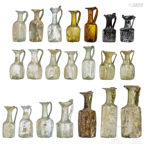 A collection of 21 Late Roman and Early Byzantine Glass