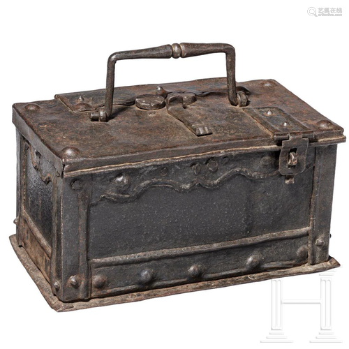 A small South German or Austrian strongbox, 17th or