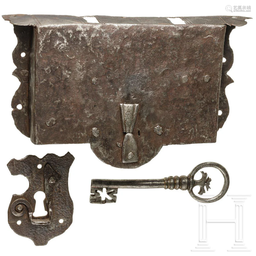 A German lock for a chest, 1st half of the 16th century