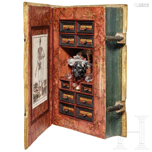 A secret German poison cabinet in book form,