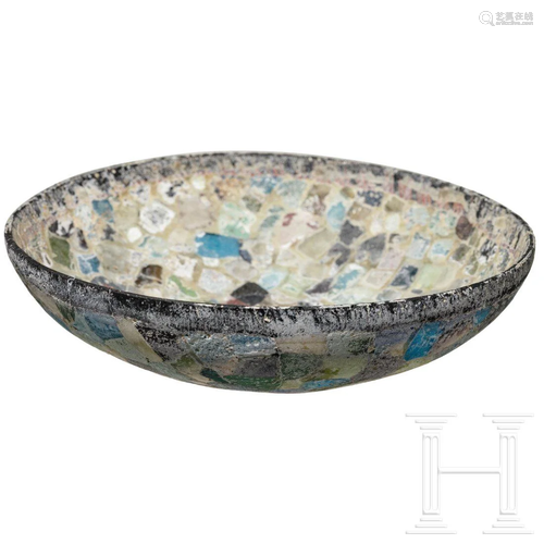 A Roman mosaic glass bowl, 1st century B.C. - 1st