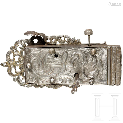 A large South German door lock, 17th/18th century