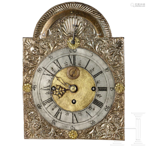 A German wall clock, 18th century