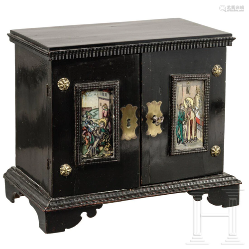 A South German or Austrian ebony cabinet, 17th century