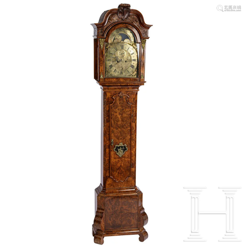 A Dutch grandfather clock by Jan Breukelaar, Amsterdam,