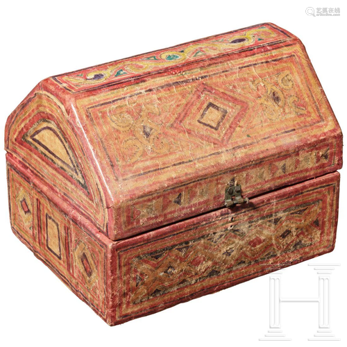 A painted Sicilian casket, ca. 1900