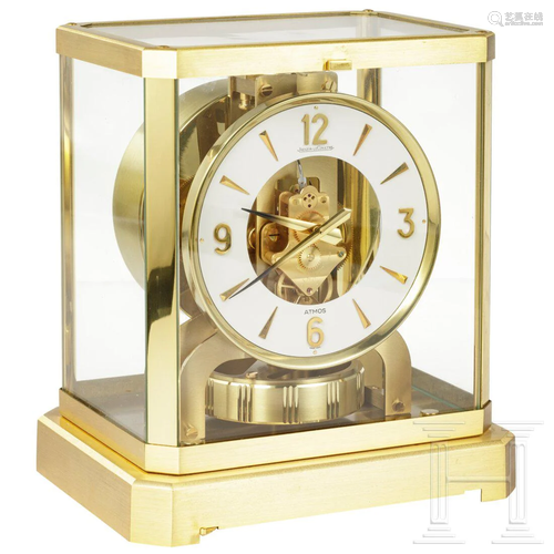 A Swiss Atmos clock, Jaeger LeCoultre, 20th century