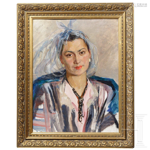 Zinaida Serebrjakowa (1884 - 1967) (circle) - a