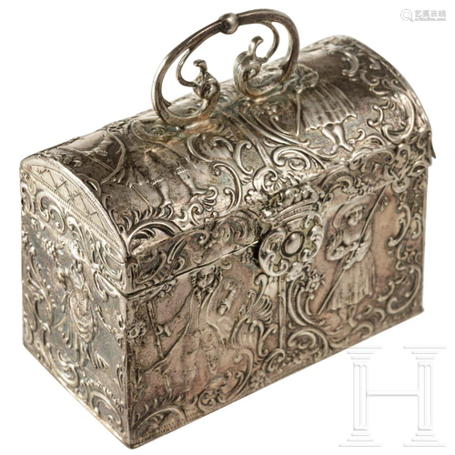 A silver miniature box, Frisia, 2nd half of the 18th