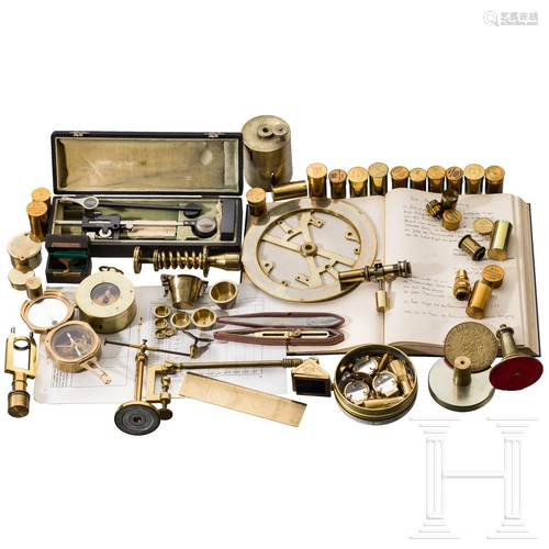 A collection of instrument accessories, 19th/20th