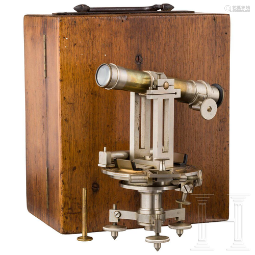 A theodolite, A. Barthélemy, Paris, 19th century