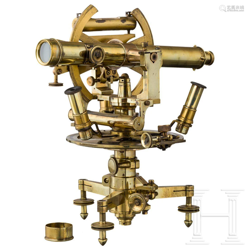 A theodolite by Troughton & Simms of London, 19th