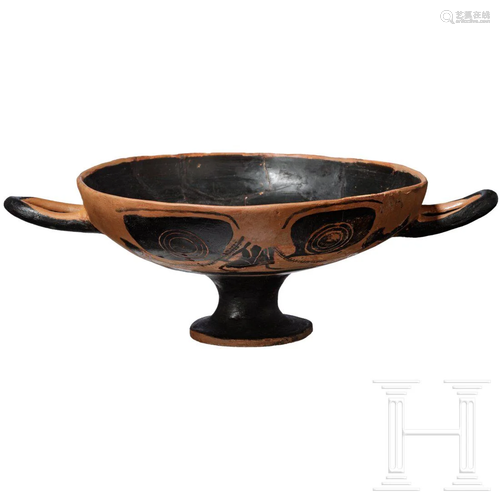 An Attic eye's kylix, circa 500 B.C.