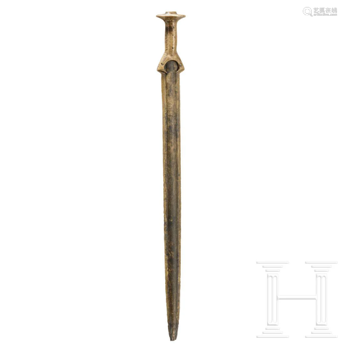 A South German sword, Bronze Age, 15th - 14th century