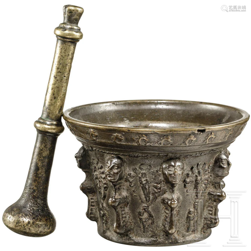 A French bronze mortar, 17th century