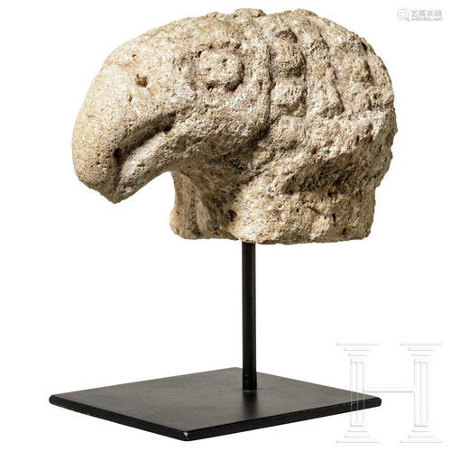 A Roman eagle's head, 2nd - 4th century